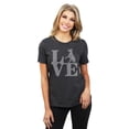 thumbnail image 2 of Love Doberman Women's Fashion Relaxed T-Shirt Tee Charcoal Gray 2X-Large, 2 of 3