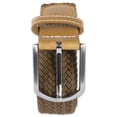 thumbnail image 2 of DII Mens Braided Elastic Woven Belt Brown S, 2 of 7