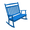 Blue, variant on Keystone Amish Co. Classic Poly Composite Double Rocker, 4-Foot, Weathered Wood