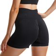 thumbnail image 3 of Seamless Workout Sets for Women Ribbed Sport Bra High Waist Running Shorts Gym 2 Piece Yoga Sets, 3 of 5