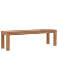 thumbnail image 4 of Alpine Furniture Aiden Wood Dining Bench in Weathered Natural (Brown), 4 of 10