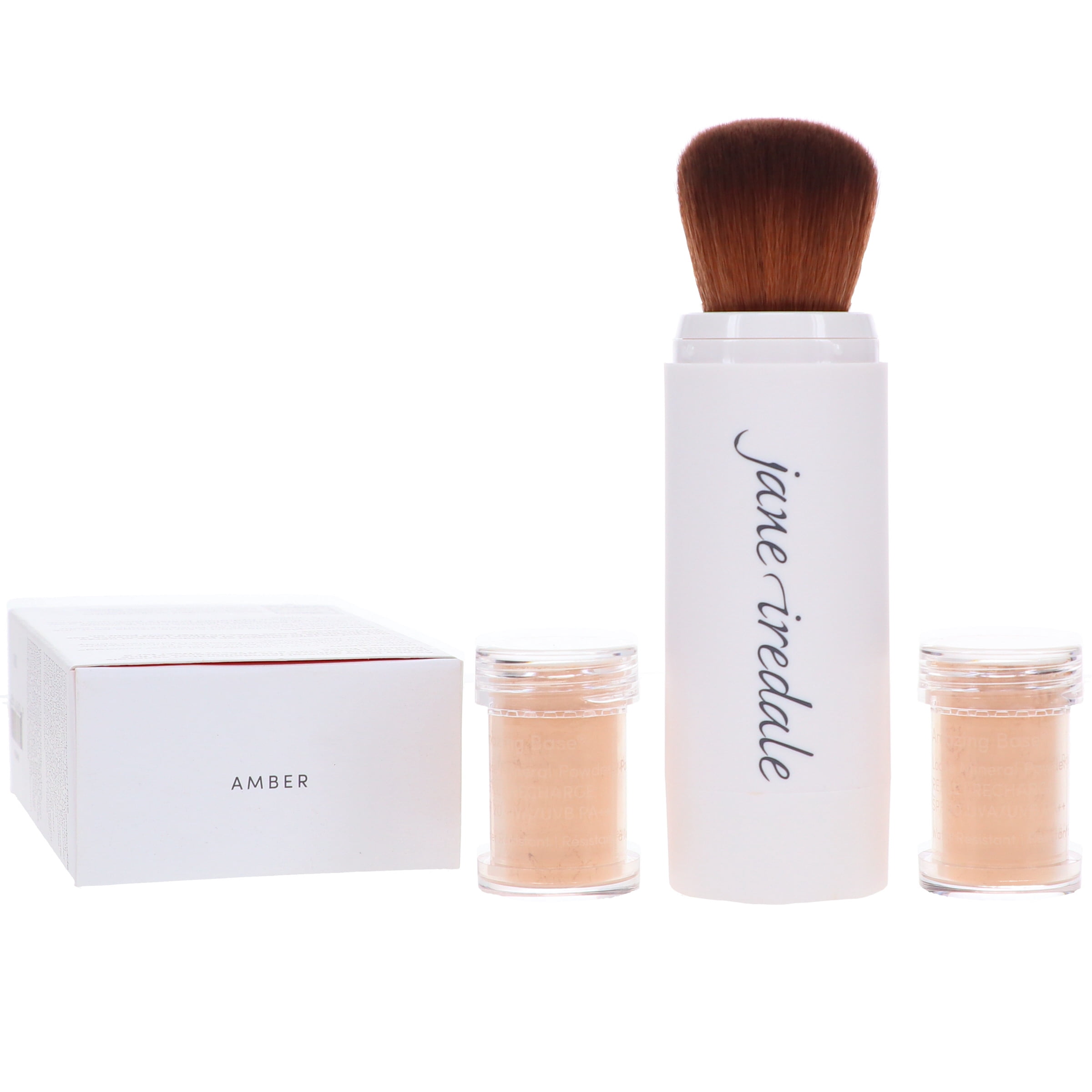 jane iredale Amazing Base Loose Mineral Powder Refillable Brush Amber 0.18 oz