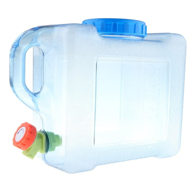 Bidón de plástico para agua de 5 u 8 litros, bidón para líquidos, bidón con pico vertedor y grifo para beber. 5L