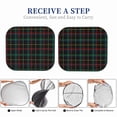 thumbnail image 7 of Uemuo Buffalo Plaid Dark Green Printed 2 PCS Car Windshield Sun Shade, Auto Sun Heat and UV Rays Blocker, Foldable Automotive Front Window Sunshade Protector, 7 of 7
