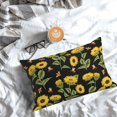 thumbnail image 5 of Rateoe Bees and Sunflowers Pattern Decorative Pillow Case,Throw Pillow Covers,Plush Pillow Cover,Soft Pillow Case,Velvet Pillow Case-16"x24", 5 of 6