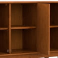 thumbnail image 6 of Simpli Home Draper SOLID HARDWOOD and Rubberwood 50 inch x 17 inch Rectangle Mid Century Modern 3 Door Sideboard Buffet in Teak Brown, 6 of 15