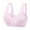 Pink, variant on FYDUU Front Closure Bras For Women Plus Size Wireless Post Surgery Full Coverage Seamless Mastectomy Bra Push Up Comfortable Bra /Pink