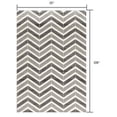 thumbnail image 3 of 3â€™ x 13â€™ Gray Distressed Chevron Runner Rug, 3 of 5
