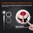 thumbnail image 3 of Wall Mounted Makeup Mirror 8 inches LED Touch Screen Adjustable Light Double Sided, 3 of 4