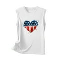 thumbnail image 4 of Edvintorg 4Th Of July Tank Top for Women Sleeveless Vest Summer Printing Casual Womens Tops Regular Fit Round Neck Harajuku Shirt, 4 of 5