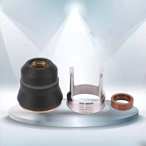Tapa Protectora/Separador/Anillo Giratorio 3 uds S25 S30 S45 tapa protectora de corte por Plasma piezas de soldadura conveniente y útil negro