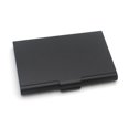 thumbnail image 1 of 1 Pcs Black Fashionable Aluminum Card Holder, Aluminum Alloy Business Card Box, Credit Card Box, Bank Card Box, 1 of 4