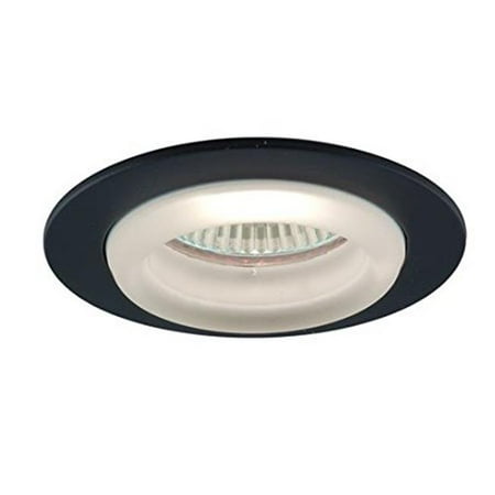 

Trim with Glass Ring with Frosted Glass - Black