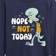 thumbnail image 3 of SpongeBob SquarePants - Squidward Nope Not Today - Toddler & Youth Long Sleeve Graphic T-Shirt, 3 of 6