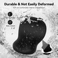 thumbnail image 4 of TECKNET BASICS Ergonomic Mouse Pad with Wrist Rest, Memory Foam Support, Smooth Non-Slip Base for Laptop/PC, Pain Relief for Home Office Gaming, Black, 4 of 8