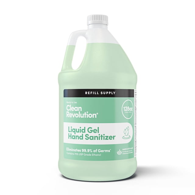Gel líquido desinfectante para manos Clean Revolution, 3,8 L, 70% etanol