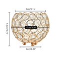 thumbnail image 1 of Tealight Holder Crystal Bowl Gold Candlestick Set of 2 Rod Candle Metal Decorative Candelabra Luxurious Candle Stand, 1 of 4