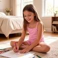 thumbnail image 7 of Girls 2 Piece Shorts Set Summer Going Out Outfits Sleeveless Basic Camisoles Tank Tops Casual Cute Clothes Pink, 13 Years, 7 of 7