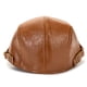 thumbnail image 4 of Gorra plana Gatsby Newsboy Brown de piel sintética para hombre, 4 of 4