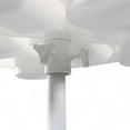 thumbnail image 1 of Table de Parasol de Plage Extérieure avec 4 Porte-Gobelets et 4 Compartiments à Collations Plateau en Plastique pour Parasols de Jardin Plage Patio, 1 of 5
