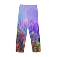 thumbnail image 5 of Balery Colorful Purple Cosmos Flower print Men's Pajama Pants,Ultra Lightweight Pjs,Lounge Pant-Medium, 5 of 9