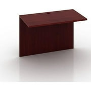 منتجات Boss Office مكتب على شكل حرف U مقاس 66 بوصة مع ملف جانبي من خشب الماهوجني