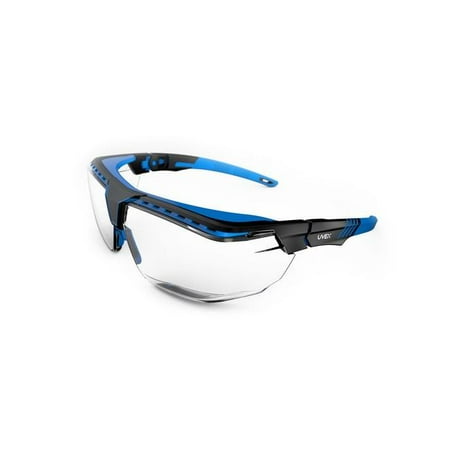 

Uvex Avatar OTG Safety Glasses Black & Blue - Clear Lens Tint