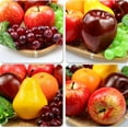thumbnail image 3 of 8 Pcs Fake Fruit Pack, Artificial Fruit Set for Decoration Home, Simulation Fruit Props for Party Decoration Kitchen Dining Table Display, Lifelike Faux Fruits Apple Grape Orange Pear, 3 of 3