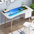thumbnail image 2 of Extended Large Gaming Mouse Pad with Stitched Edges, XXL Mouse Pad Large (31.5x11.8 Inch) w/ Brilliant Design, Desk Mat Keyboard Pad with Anti Slip Base, Multifunctional Desk Pad - Bule Sky Beach, 2 of 6