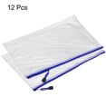 thumbnail image 3 of Unique Bargains A4 Zip File Pouch Document Folders Mesh Zipper Bags, Navy Blue, 12 Count, 12 Pack, 3 of 5