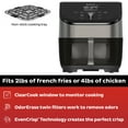 thumbnail image 4 of Instant Pot 6Qt Vortex Plus 6-in-1 Air Fryer with Odor Erase Technology, Crisps,Roasts, Broils, Dehydrates, Bakes & Reheats, Black, 4 of 10