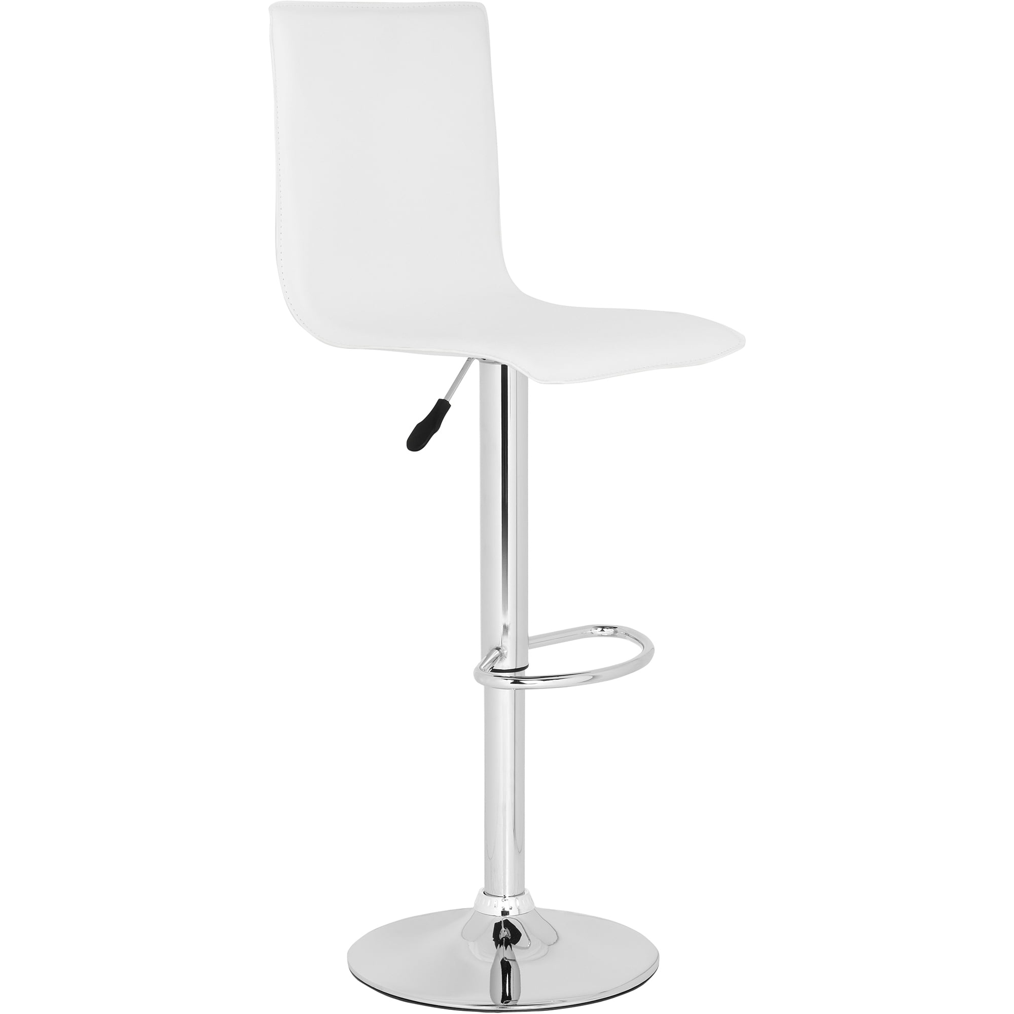 SAFAVIEH Magda Chrome Steel Swivel Barstool, White