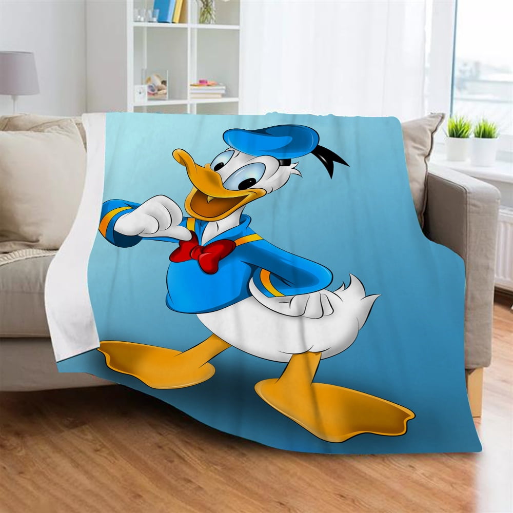 Donald Duck Blanket Colorful Throw Blankets Breathable for Winter 59x79 inches