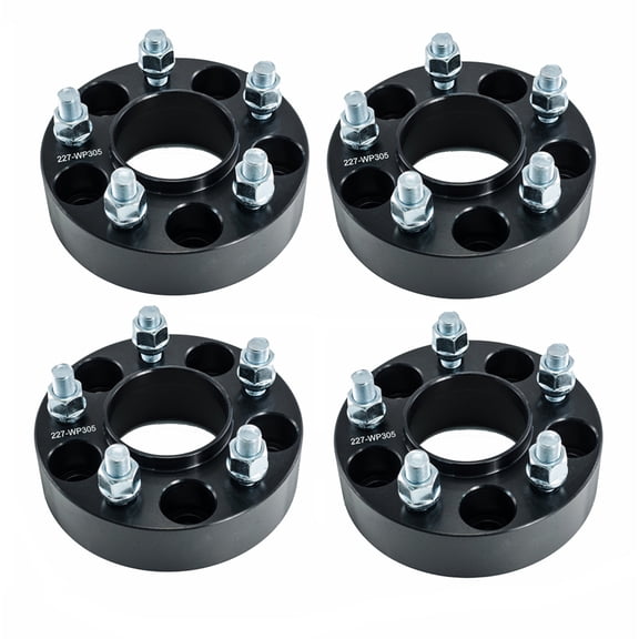 Hex Autoparts 4PCS 2" 5x4.5 to 5x4.5 5x114.3 Hubcentric Wheel Spacers Adapters Fits For Jeep Grand Cherokee Wrangler Liberty Comanche (Black)
