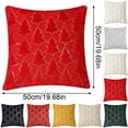 thumbnail image 4 of Gnwei Christmas Pillow Covers 15 x 15 Inch Christmas Trees Shaped Soft Faux Throw Pillow Covers Xmas Winter Holiday Pillows Decorative Pillow Covers Cushion Cases for Sofa Couch, 4 of 7