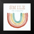 thumbnail image 2 of Donovan, Kelly 15x15 Black Modern Framed Museum Art Print Titled - Rainbow Smile, 2 of 5
