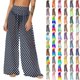 thumbnail image 1 of Pincandy Women See Through Sheer Mesh Pants Beach Swimsuit Bikini Bottom Cover up Party Club Elastic High Waist Wide Leg Pants, 1 of 7