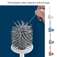 thumbnail image 4 of tredstone Toilet Brush Plastic Bathroom Brush Set Wall Mounted Handle Cleaning Tool with Holder, Green, 4 of 8