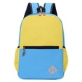 thumbnail image 2 of Color Block Diamond Patch Primary Elementary Backpack Side Mesh Water Bottle Pocket Lightweight Waterproof Teen Back To School Casual Bookbag, 2 of 9