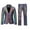 Purple, variant on toraway Mens Suits Big and Tall 2Xl Casual Mens Retro Punk Gothic Suit Jacket Double Wedding Suit Jacket Stage Performance Two Piece M