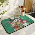 thumbnail image 2 of Christmas Dish Drying Mat 2 Pack 19.5x12Inch Christmas Gifts Christmas Decorations Drying Mat for Kitchen Counter Ultra Absorbent and Non-Slip Coffee Machine Mat Dish Drainer Rack Mats, 2 of 6