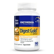 Enzymedica, Digest Gold with ATPro, Daily Digestive Support Supplement with Enzymes and ATP, 90 Capsules