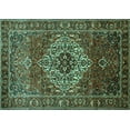 thumbnail image 1 of Ahgly Company Indoor Rectangle Persian Turquoise Blue Traditional Area Rugs, 8' x 12', 1 of 4