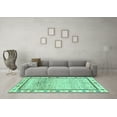 thumbnail image 3 of Ahgly Company Indoor Rectangle Abstract Turquoise Blue Modern Area Rugs, 8' x 12', 3 of 4