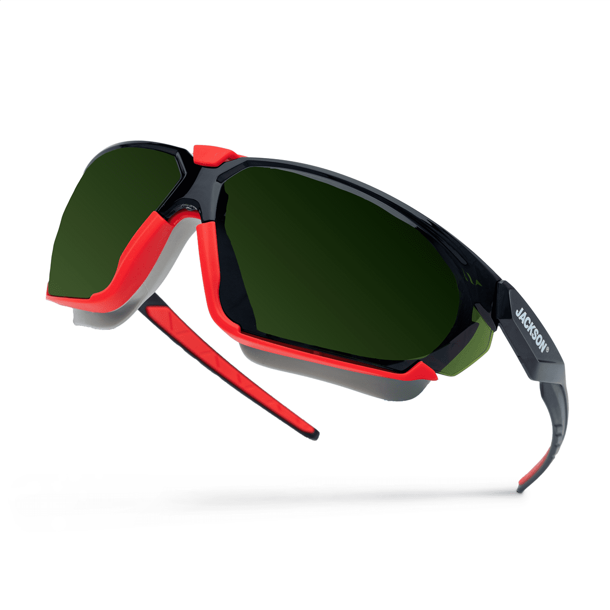 Jackson Safety Safety Glasses - HyperGuard G-Series - Shade 5.0 IR Lens - Black Frame - Gasketed - STA-CLEAR Anti-Fog