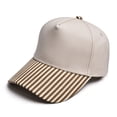 thumbnail image 4 of Summer Sales Under $5 Baseball Cap Women GIJNRIUIUA Striped Brim Baseball Cap for Women Men Two Tone Trucker Hat Lightweight Soft Cotton Adjustable Curved Bill Dad Hat Casual Outdoor Sun Hat, 4 of 4