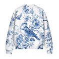 thumbnail image 5 of DISNIMO Birds Floral Printed Sweatshirts for Women Long Sleeve Jackets V Neck Outerwear Jacket Fall Winter Clothes, S, 5 of 7