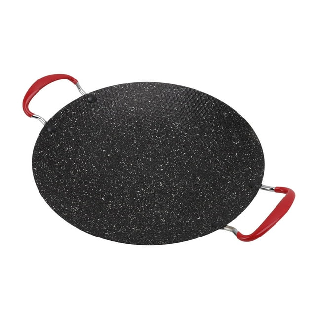Korean BBQ Grill Pan, Stone BBQ Gill Plate For Ceramic Stoves 34cm/13.3in