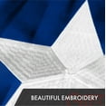 thumbnail image 4 of G128 3 Pack: Puerto Rico Puerto Rican Flag | 4x6 Ft | ToughWeave Series Embroidered 300D Polyester | Embroidered Design, Indoor/Outdoor, Brass Grommets, 4 of 8