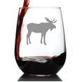 thumbnail image 1 of Vaso de Vino sin Tallo Bevvee con Silueta de Alce 500 mL, 1 of 7